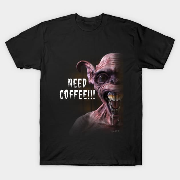 Goblin Need Coffee T-Shirt by RDNTees